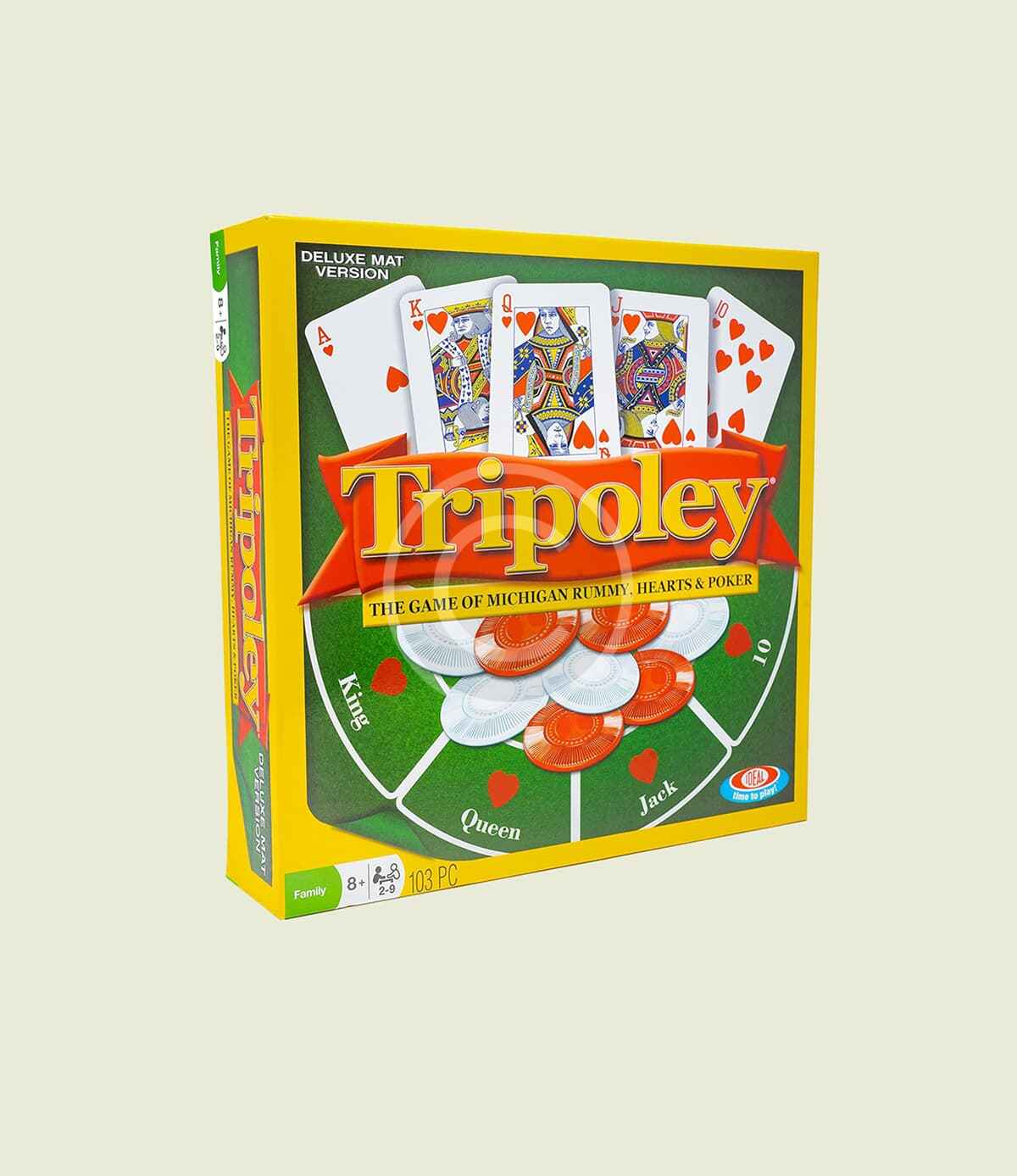 Tripoley poker-style board game